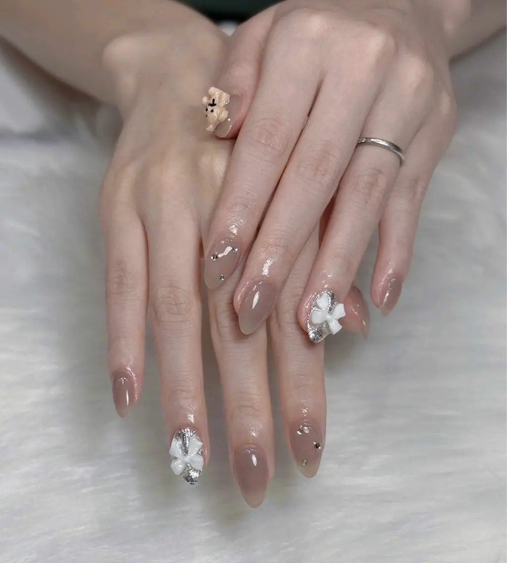ネイル オーロラネイル チークネイル フットネイル フレンチネイル ジェルネイル Nichi Nailsのネイルデザイン