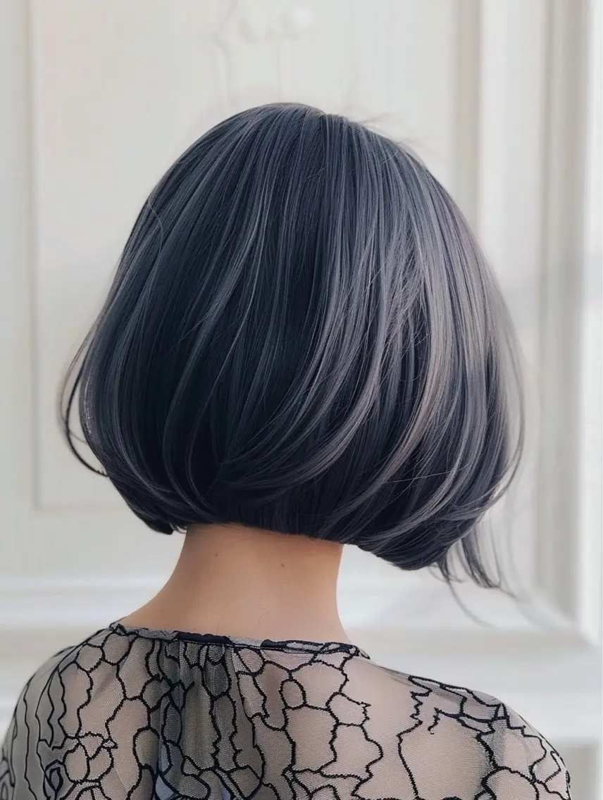 ショート ボブ ELLE salon 西梅田 小顔カットのヘアスタイル