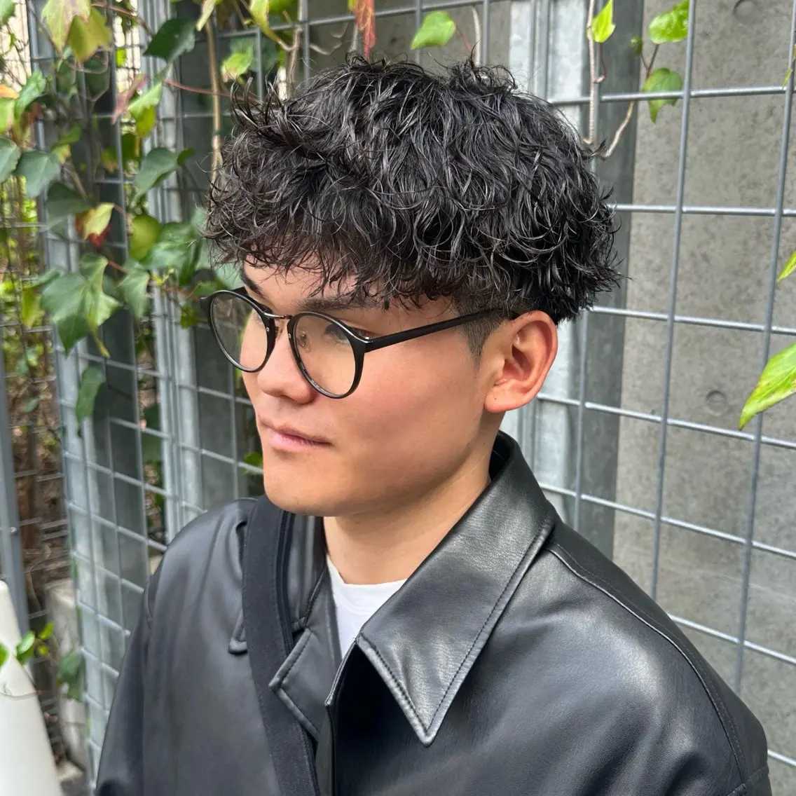 ショート パーマ メンズ メンズパーマ 波巻きパーマ カット パーマ トリートメント ツイスパ/メンズ パーマ/歩夢のヘアスタイル