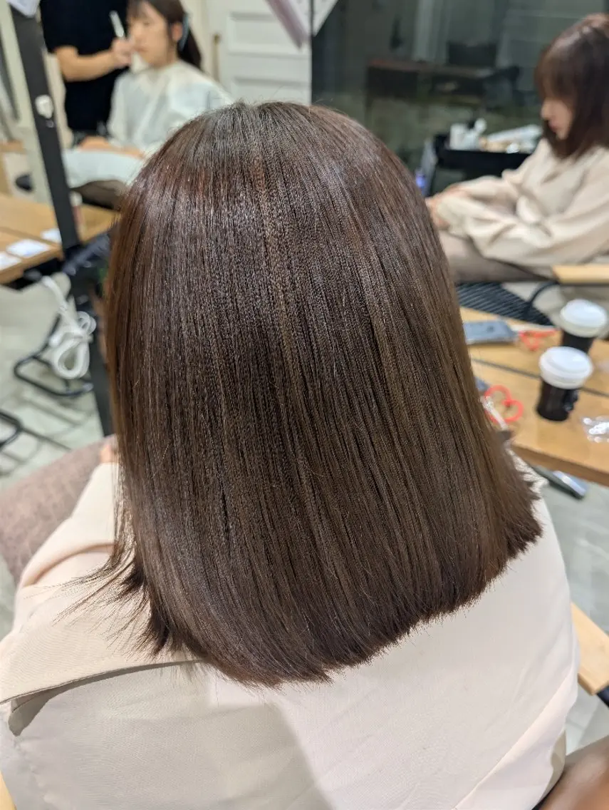 ミディアム カラー ヘアカラー トリートメント カラー/銀座 /あおいのヘアスタイル