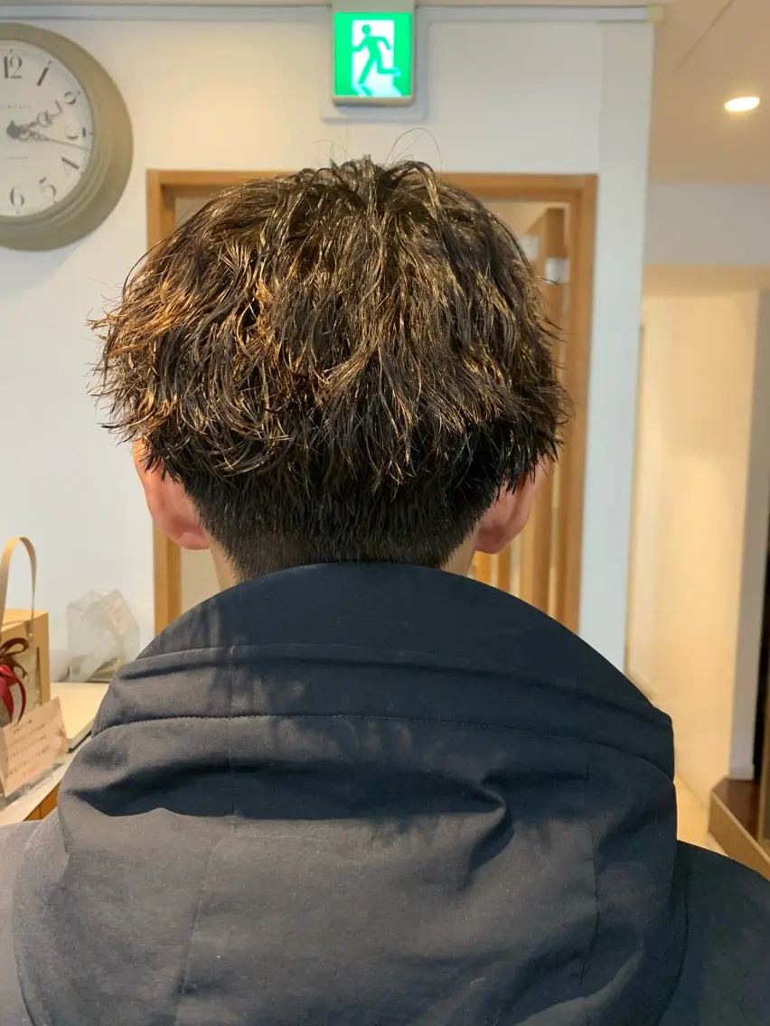 パーマ メンズ メンズパーマ 刈り上げ 庄司 沙羅のヘアスタイル