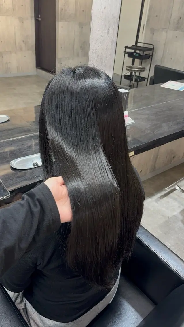 ロング カラー 透明感カラー ヘアカラー トリートメント NANOHA エクステ・ヘアセットのヘアスタイル