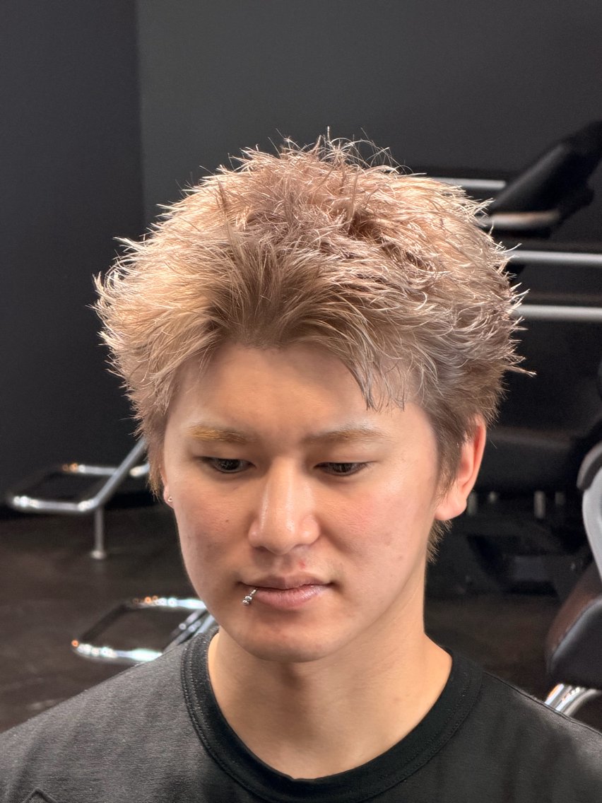 ショート カラー メンズ カット ヘアカラー メンズ特化! Taiyo 🇺🇸のヘアスタイル