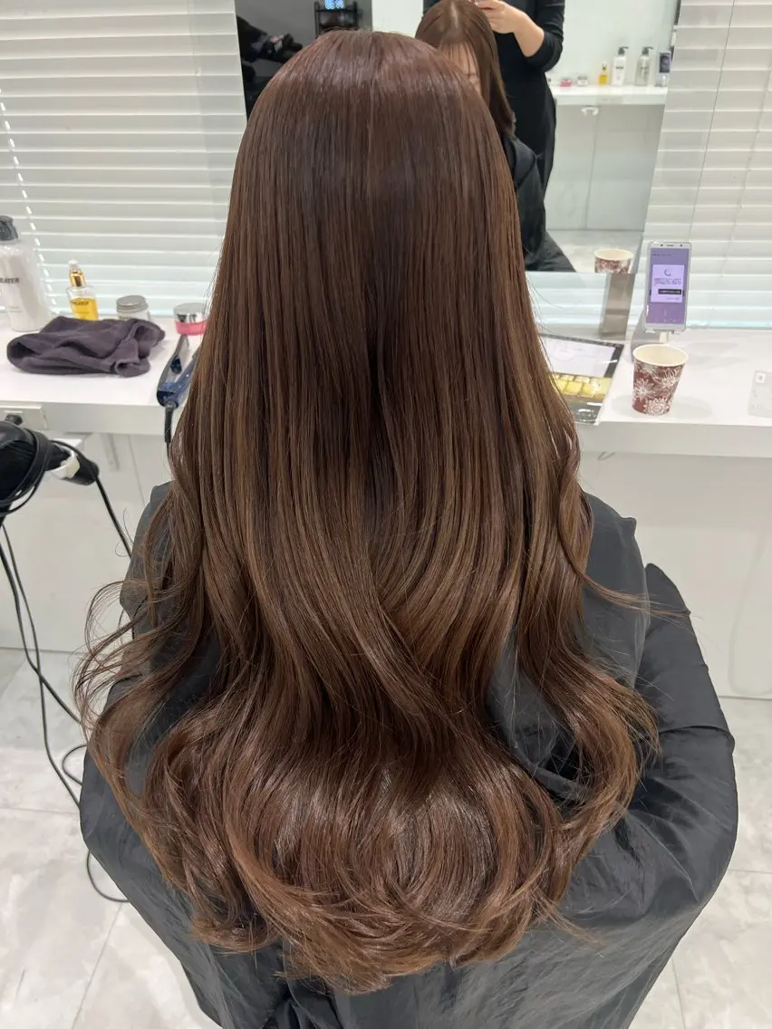 ロング カラー ブリーチ 透明感カラー ダブルカラー ブリーチなしカラー ブリーチなし特化 美容師💖SAE💖のヘアスタイル