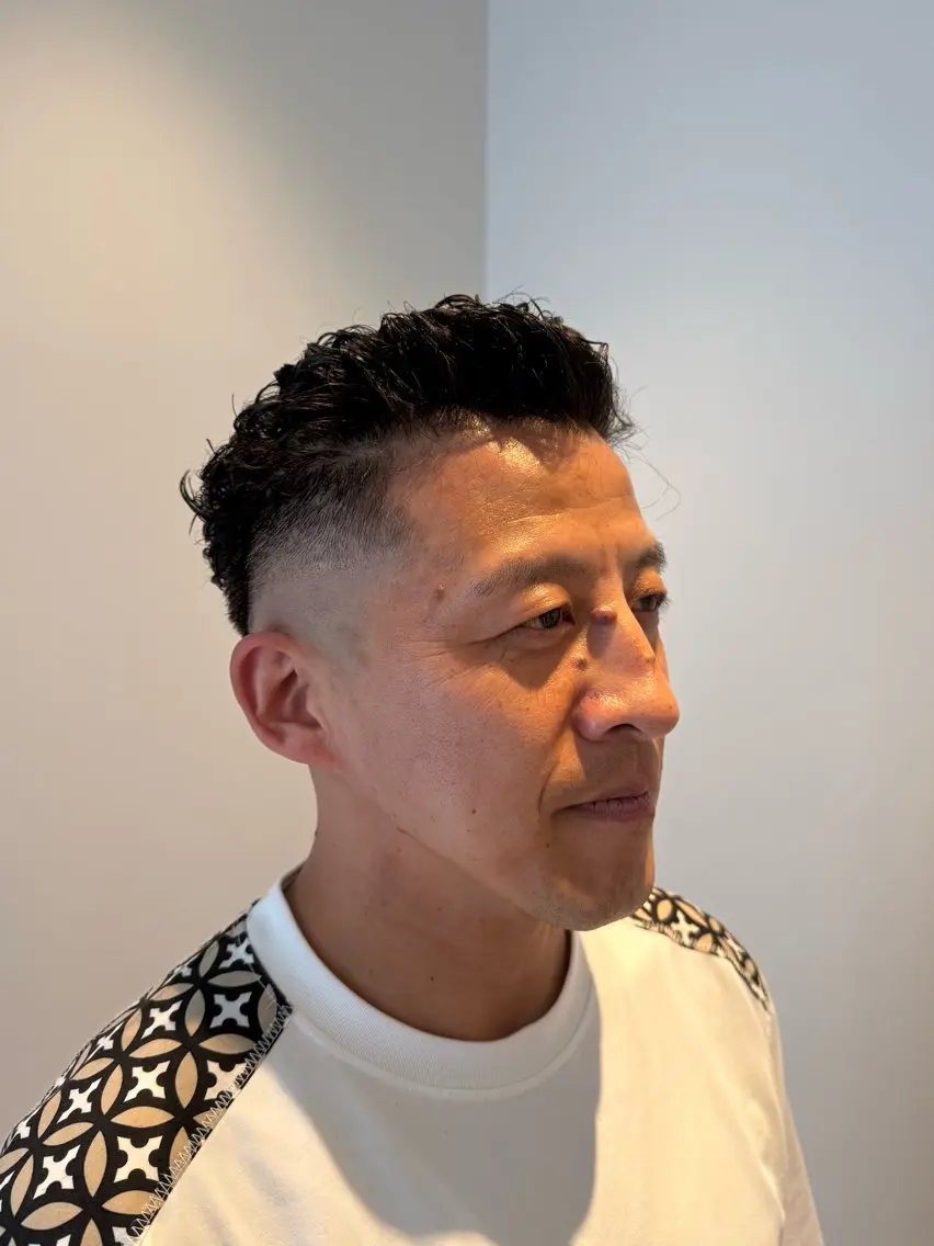 ショート カット パーマ 福永 縁のヘアスタイル