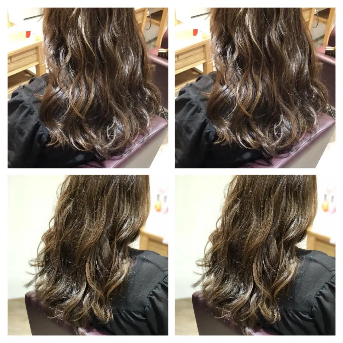 ロング カラー ヘアカラー トリートメント 髪質改善 MAKIのヘアスタイル