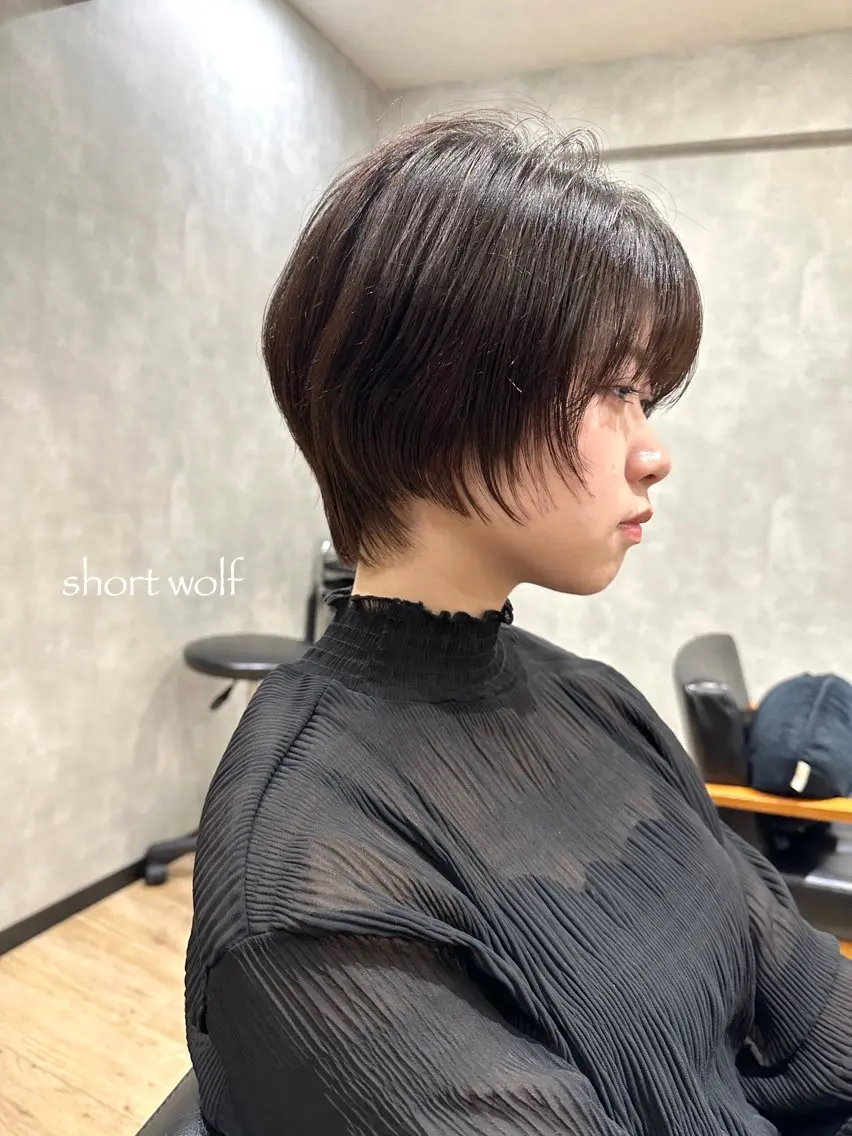 ショート カラー カット ヘアカラー トリートメント 🍃ショートヘア🍃 北林春樹のヘアスタイル