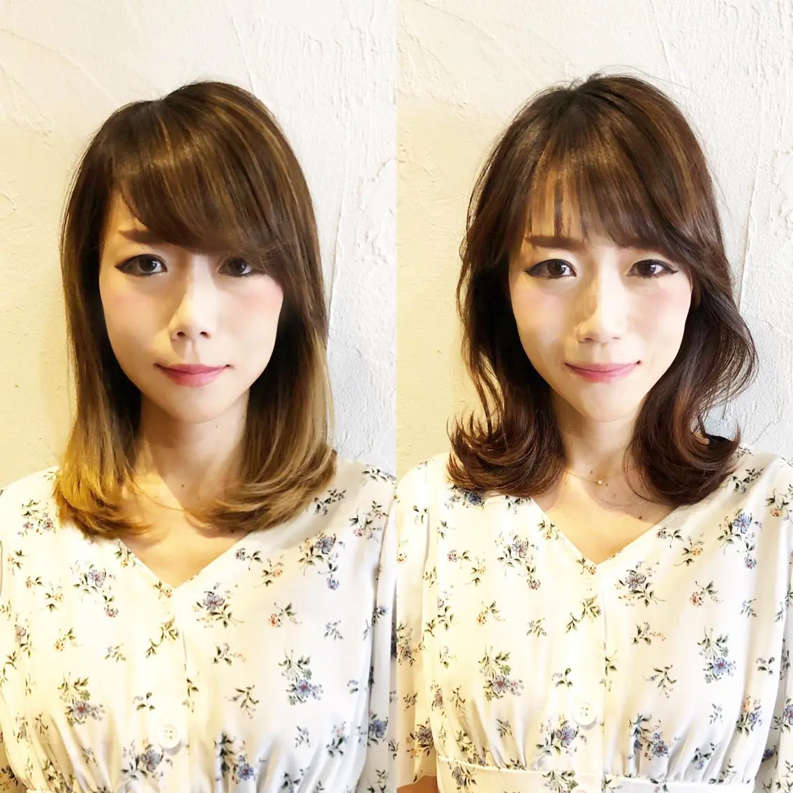 ミディアム 髪質改善縮毛矯正 専門店のヘアスタイル