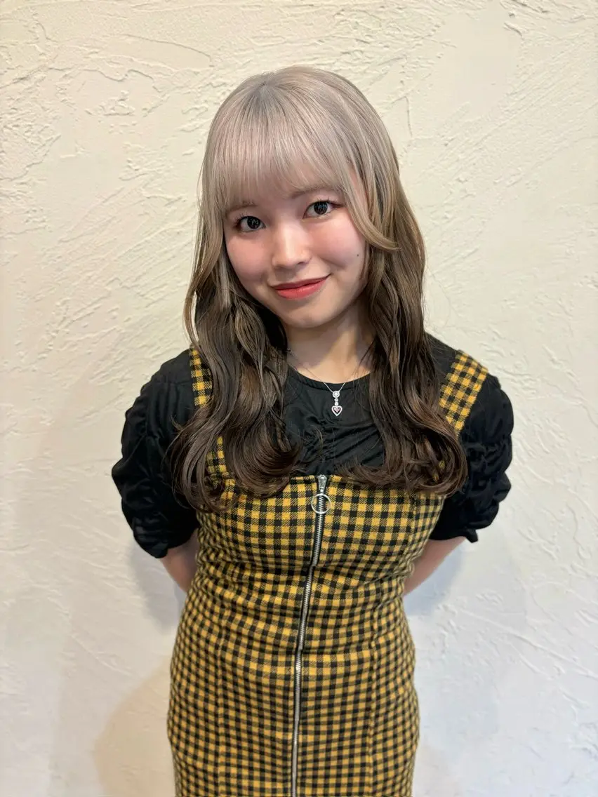 ロング カラー デザインカラー ヘアカラー ハイトーン/デザイン カラー/るいのヘアスタイル