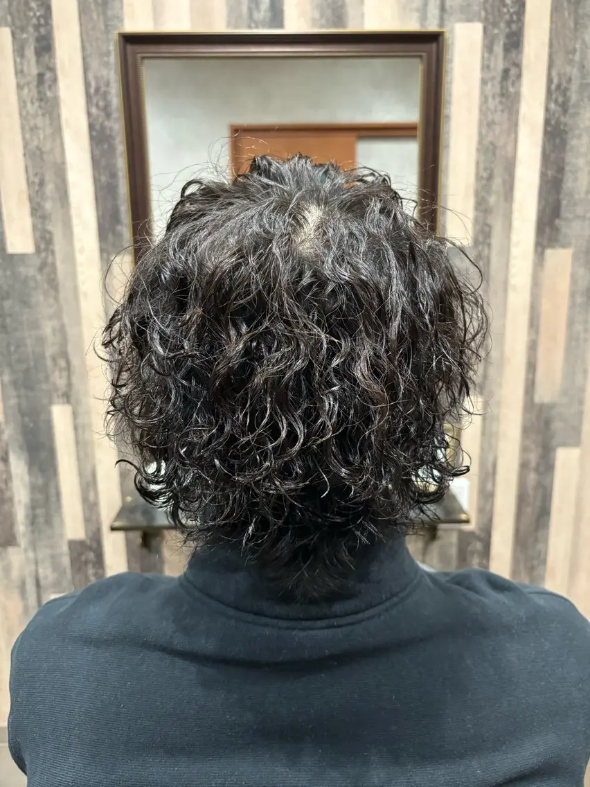 パーマ メンズ カット パーマ トリートメント パーマ職人🔥/短髪 執行役員/YUTAのヘアスタイル