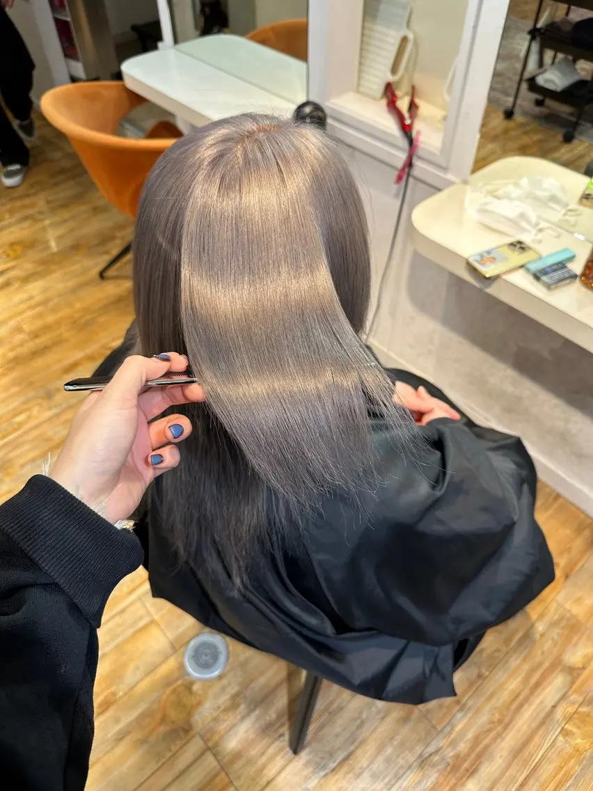 【ハイトーン美髪に】ブリーチオンカラー＋髪質改善specialトリートメント🌙💖の写真