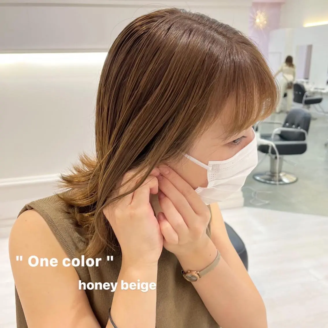 ミディアム カラー GOODDAY ヘアサロンのヘアスタイル
