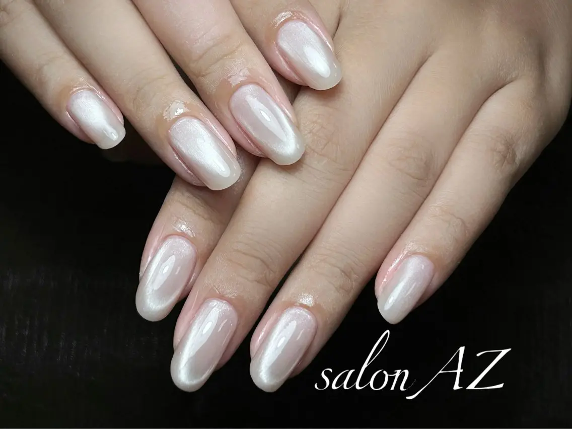 ネイル アートネイル フレンチネイル マグネットネイル ニュアンスネイル オフィスネイル ハンドネイル salon AZのネイルデザイン