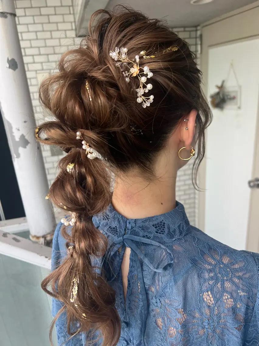 ヘアアレンジ 大人可愛いヘアメイク 💋🧚‍♀️しずかのヘアスタイル