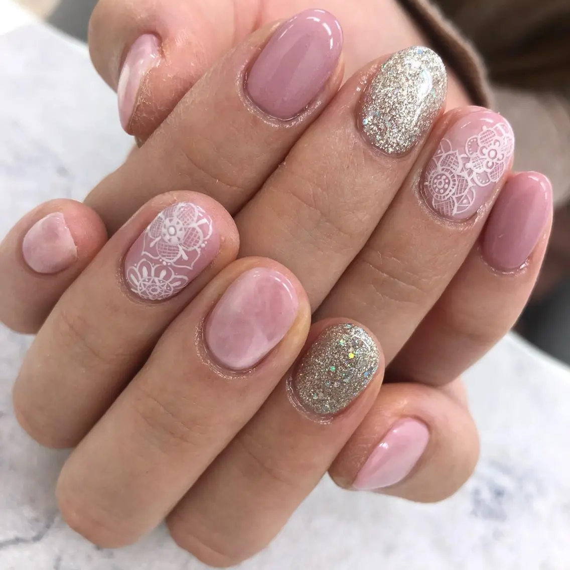 ネイル レース ブライダルネイル RandS NAIL sumireのネイルデザイン