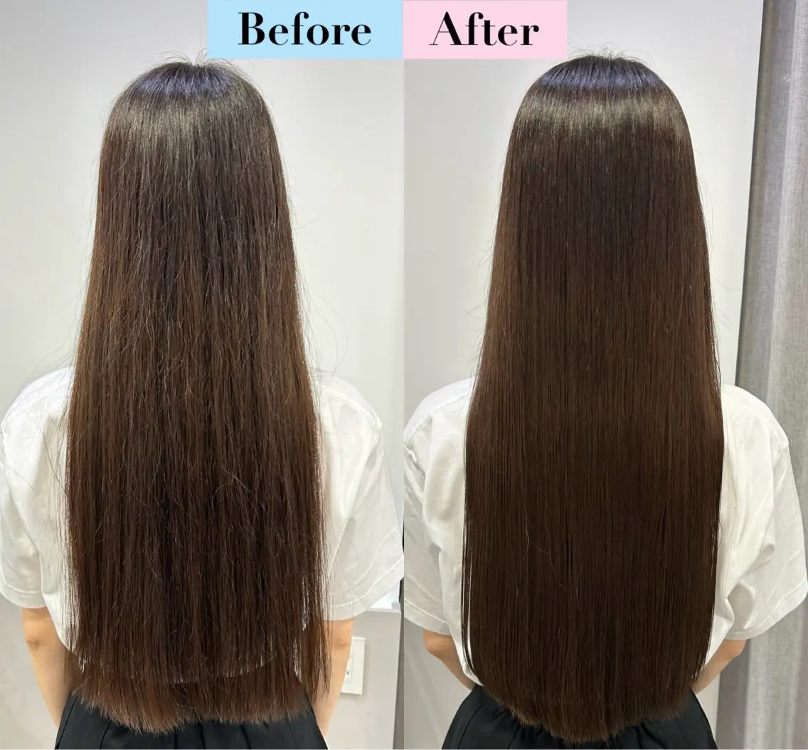 ロング 髪質改善 ロング 縮毛矯正 トリートメント 🧣艶カラー・ヘア セット Chie🧸のヘアスタイル