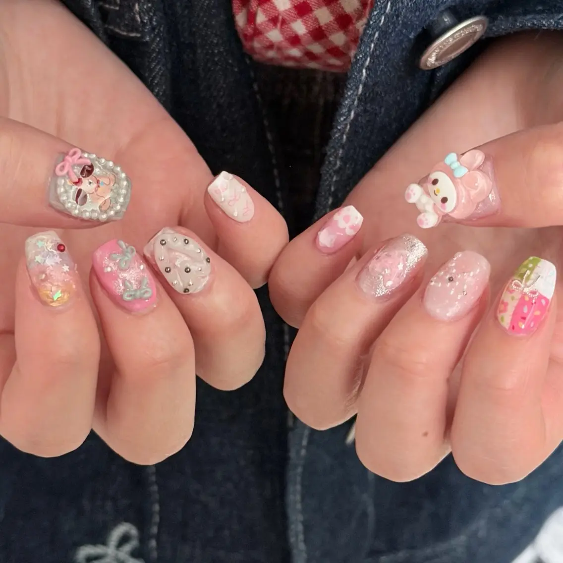 ネイル ハンドネイル 🎀フェイ フェイ🫧💗のネイルデザイン