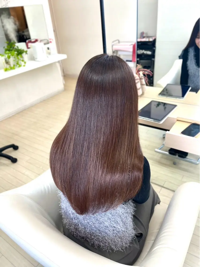 ロング 縮毛矯正 森下 舜介のヘアスタイル