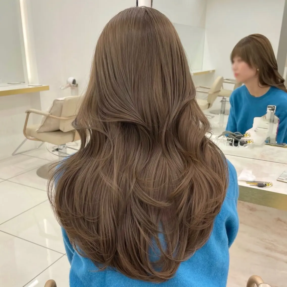【ブリーチしたくない方】🌻ブリーチなしダブルカラー＋前髪カット＋トリートメント🌻の写真