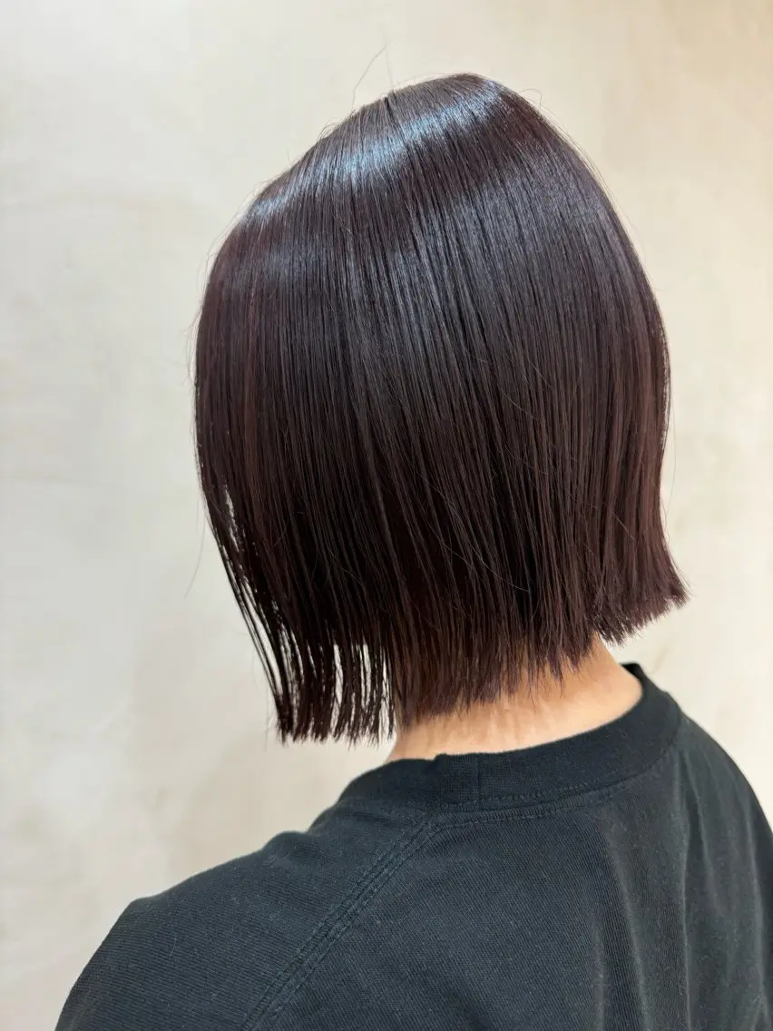 ミディアム カラー カット ヘアカラー トリートメント ダブルカラー /レイヤー/アリサのヘアスタイル