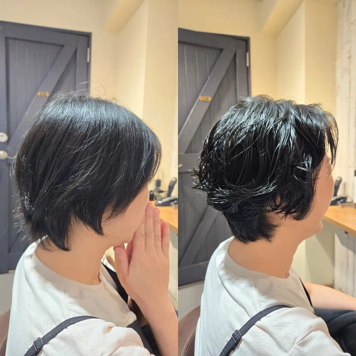 ショート パーマ カット パーマ トリートメント 野村 果音(カノン)のヘアスタイル