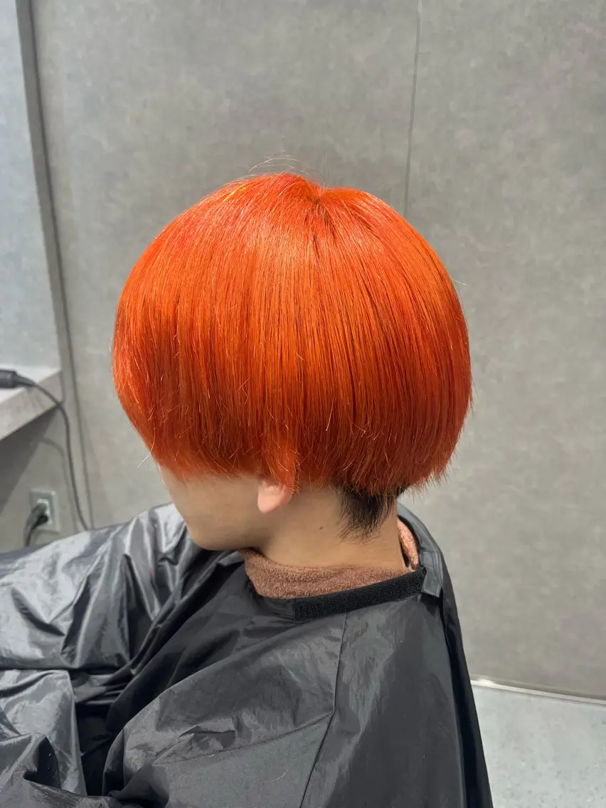 ショート カラー オレンジ カットモデル無料✨ 募集中✂️みなみ♥️のヘアスタイル