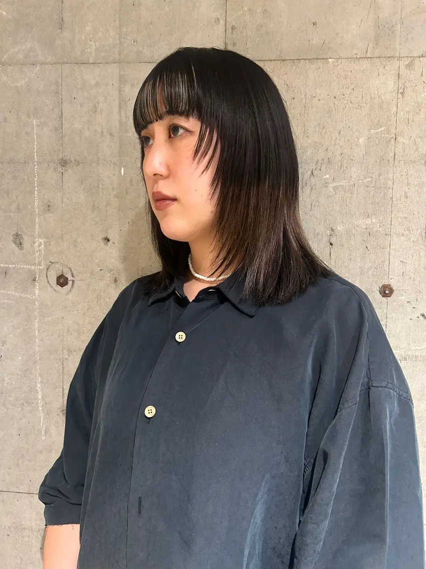 ミディアム カラー 似合わせカット カット ヘアカラー トリートメント 髪質改善/レイヤー/ お顔まわり/Ami.のヘアスタイル