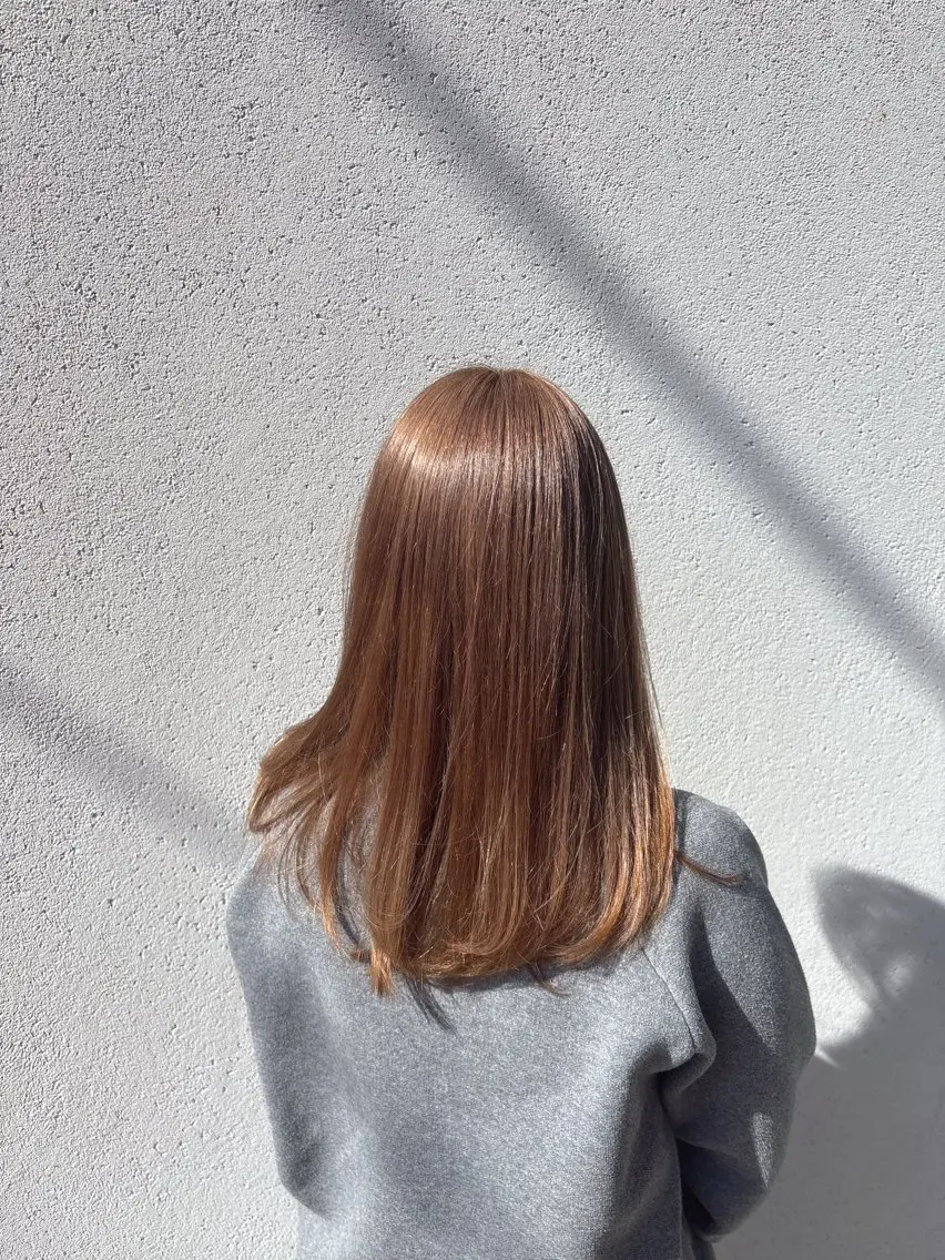 セミロング カラー ヘアカラー トリートメント 鮫島海斗☆レイヤー☆ ケアブリーチのヘアスタイル