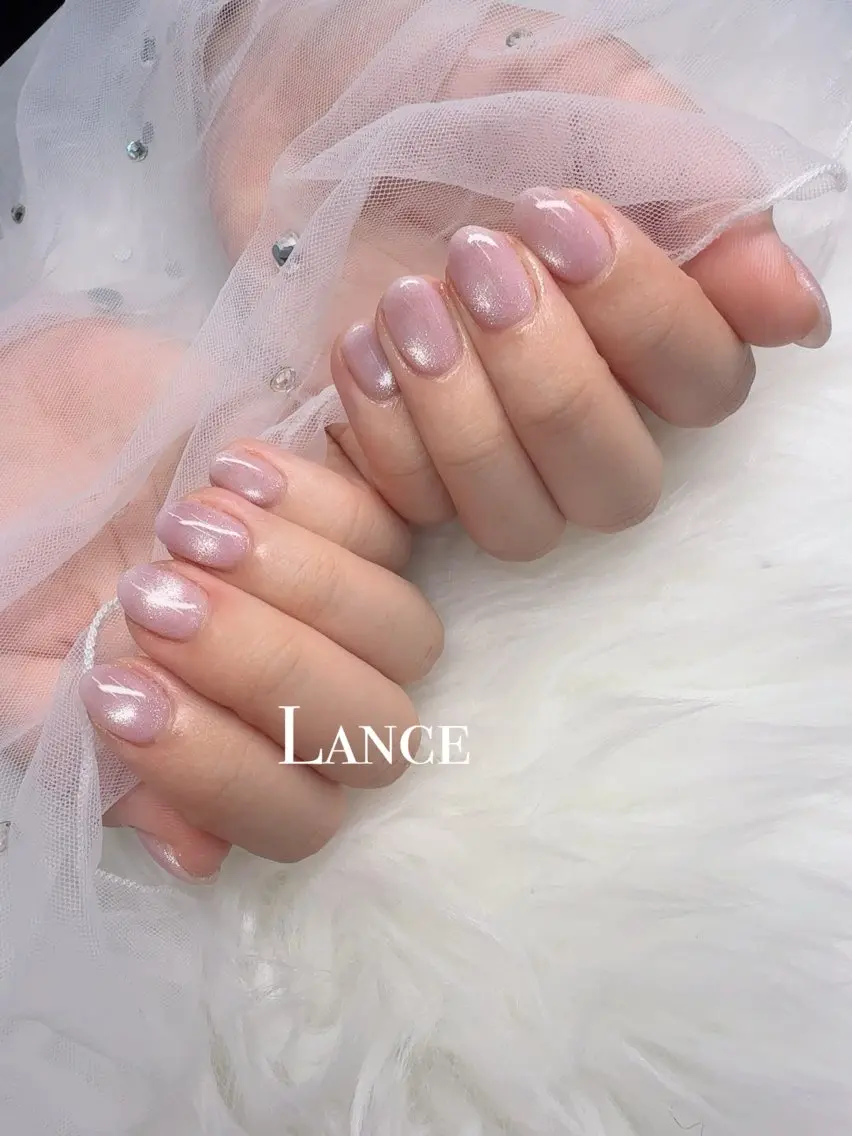 ネイル キラキラネイル 韓国ネイル ワンカラーネイル ワンホンネイル ハンドネイル Lance nailのネイルデザイン