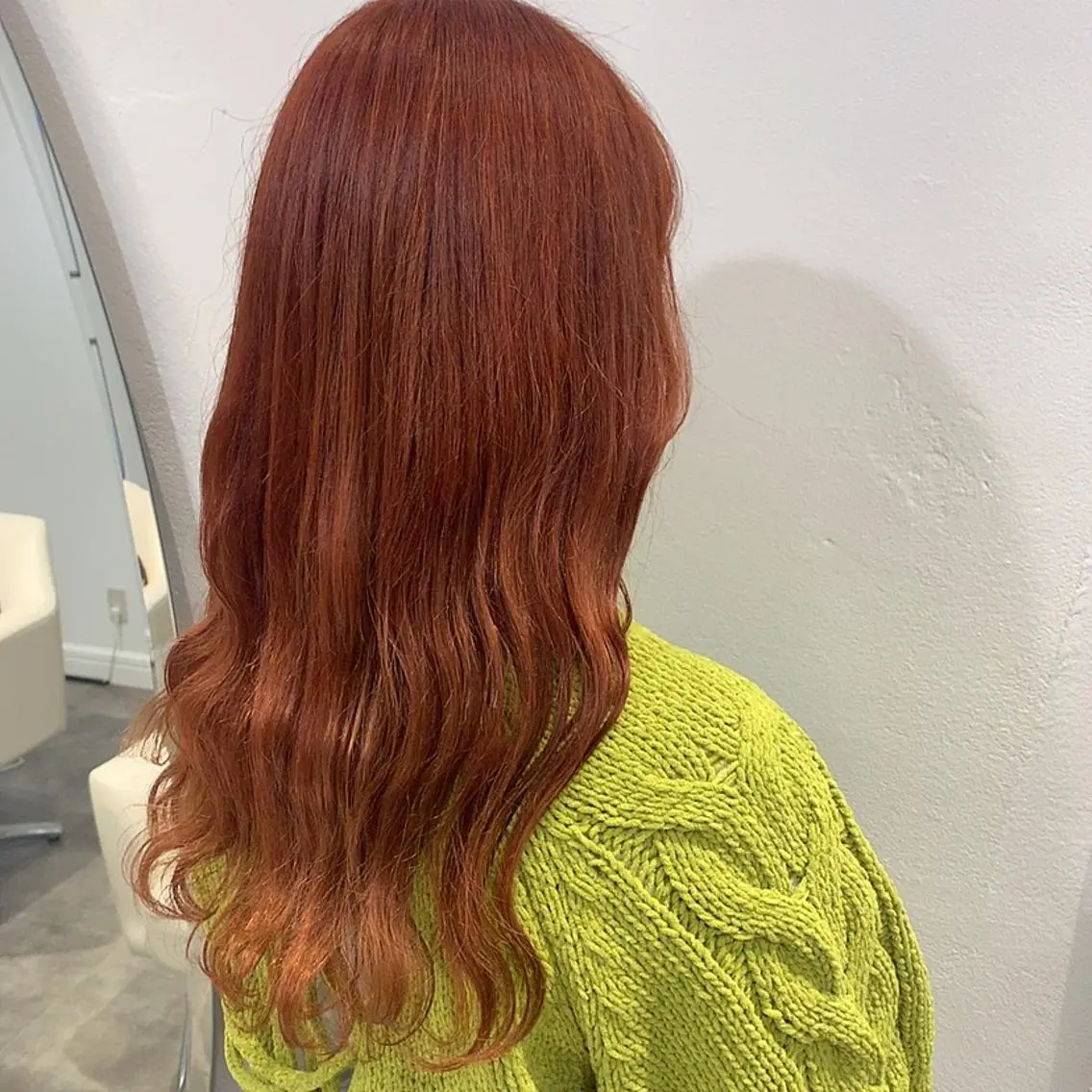 ロング カラー ブリーチ オレンジ . AYUKAのヘアスタイル
