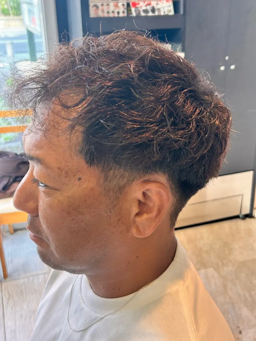 ショート パーマ メンズ ri kuのヘアスタイル
