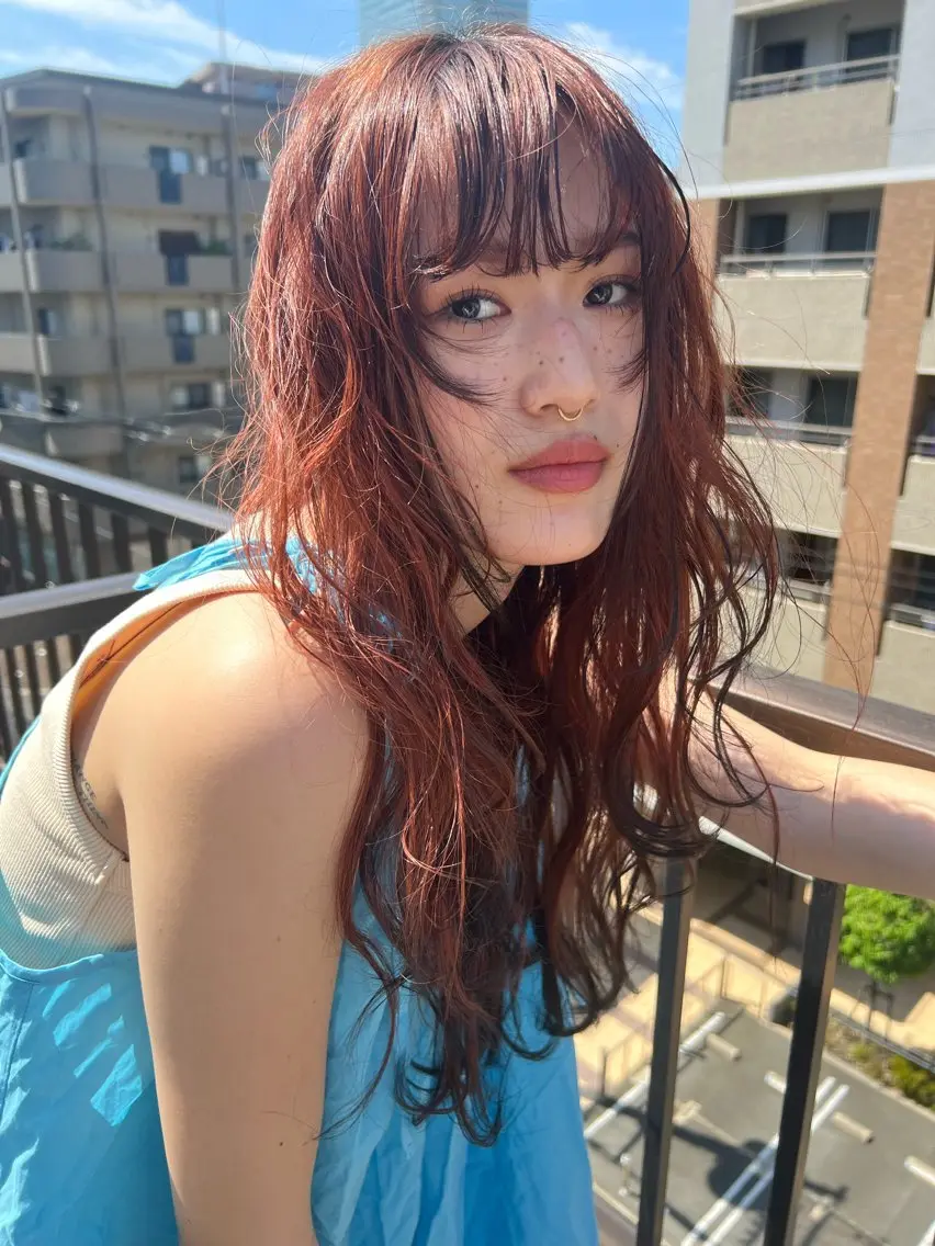 ロング ヘアカラー ROZAgerme 落海一花🦋のヘアスタイル