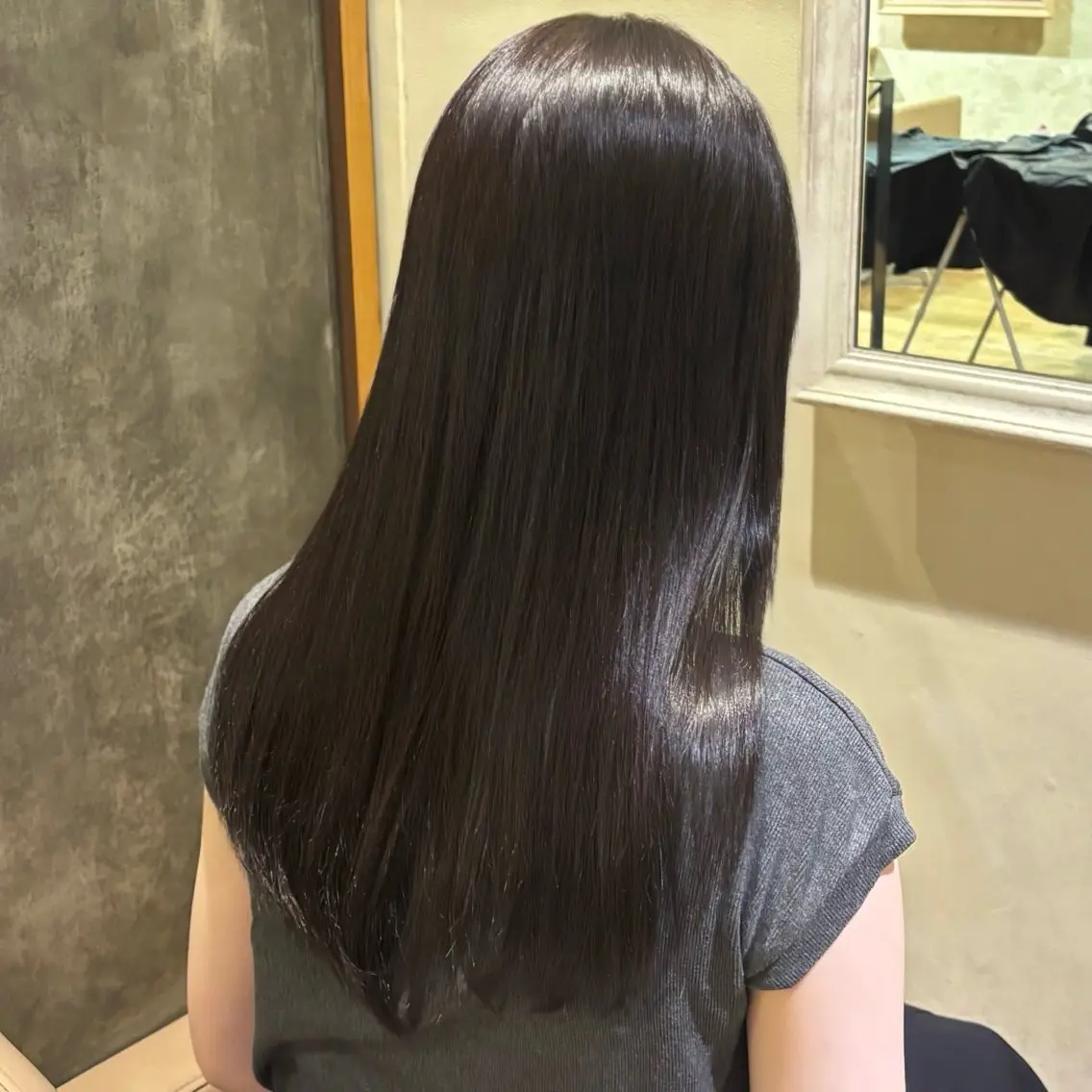 ロング カラー 透明感カラー トリートメント ヘアカラー ヒナノ/梅田/レイヤ ー/透明感カラーのヘアスタイル