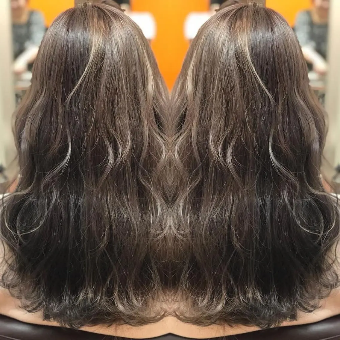 カラー ハイライトカラー ☺︎ RIHOのヘアスタイル