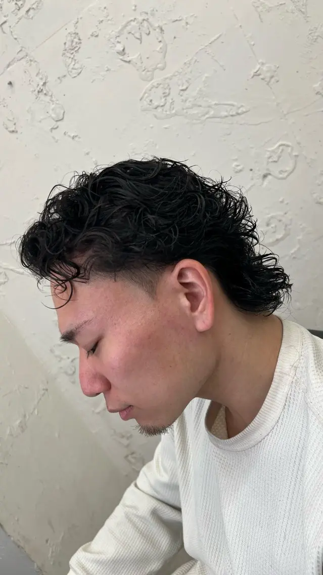 パーマ メンズ メンズパーマ 渋谷メンズ 松永蓮のヘアスタイル