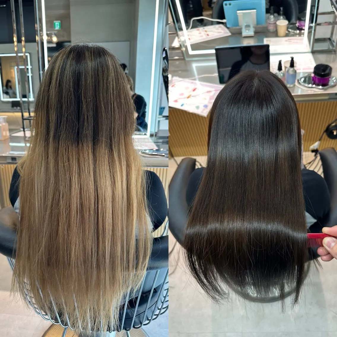 ロング カラー ベージュカラー ブリーチ 透明感カラー ブリーチなしカラー 髪質改善 カット ヘアカラー 縮毛矯正 トリートメント ✨髪質改善特化✨副 店長椎葉信乃介のヘアスタイル