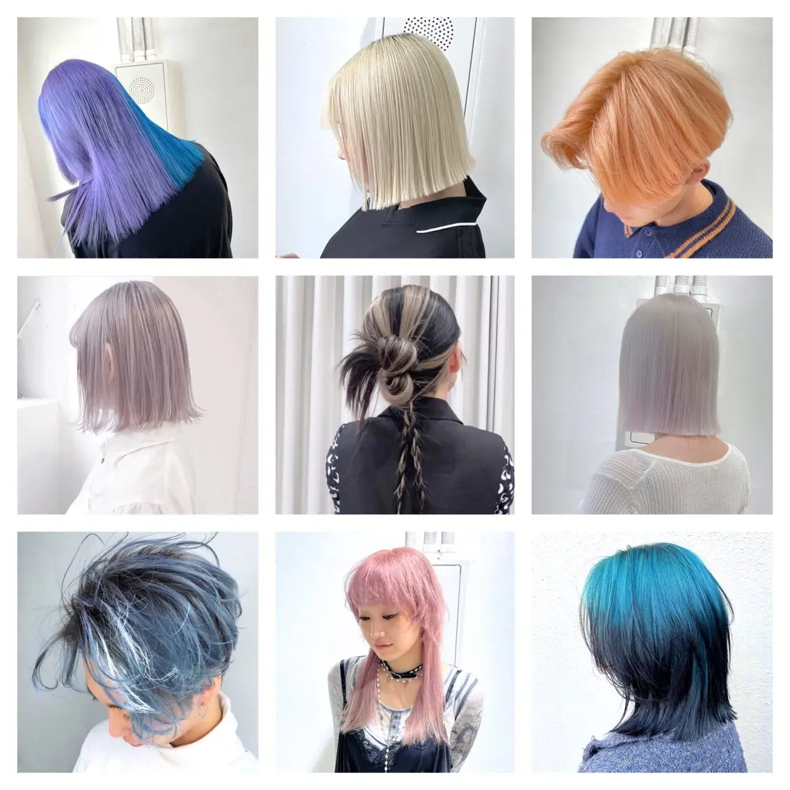 ロング カラー ブリーチ デザインカラー デザインカット 似合わせカット ヘアカラー トリートメント Muミュー/ブリーチ ハイトーン　Wカラーのヘアスタイル