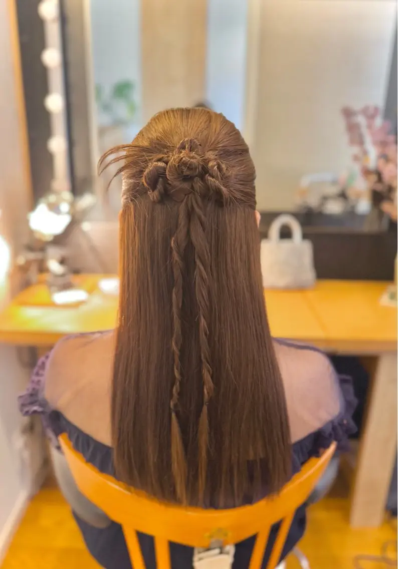 セミロング ヘアセット 札幌円山ヘアメイク/ バーガスのヘアスタイル