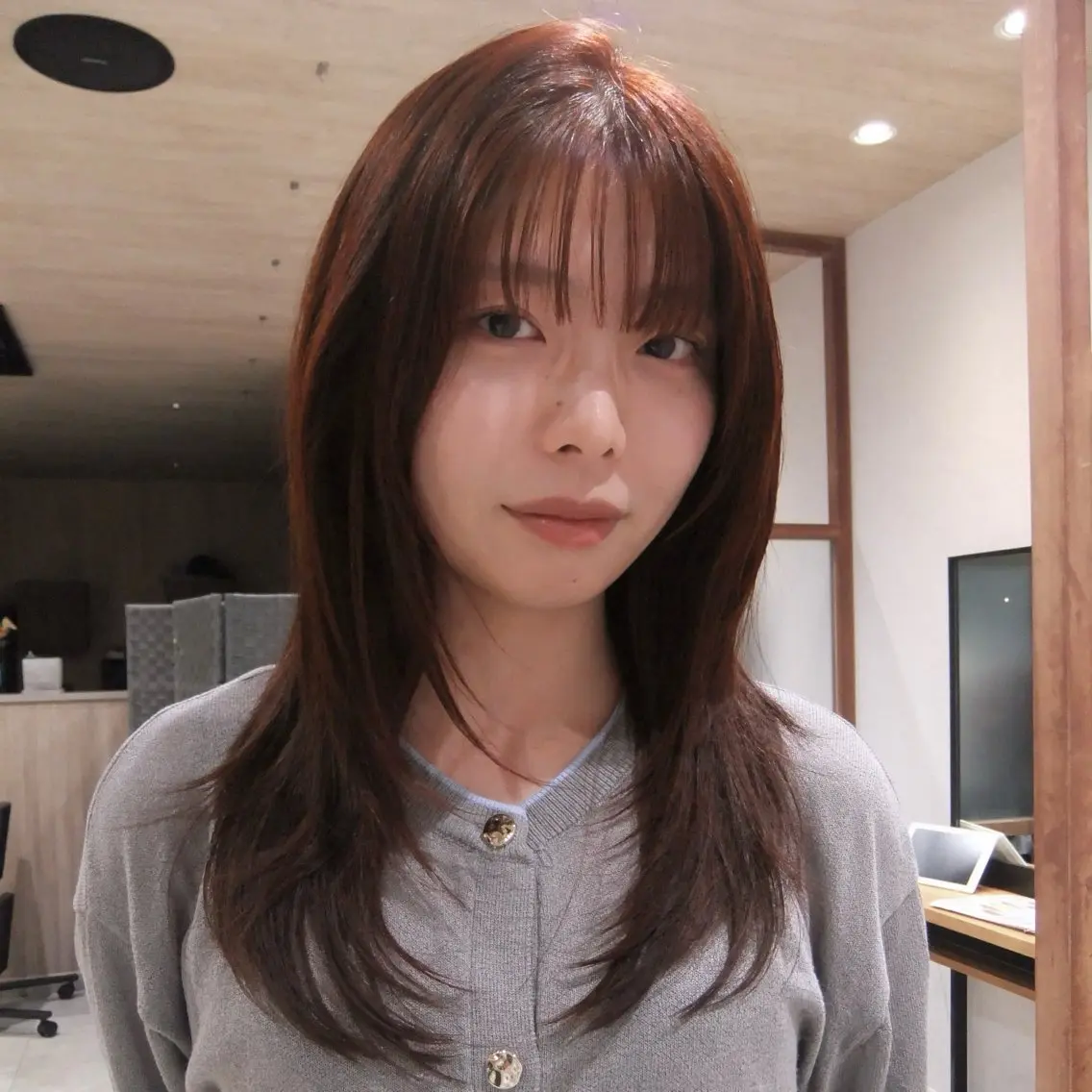 セミロング カラー カット ヘアカラー トリートメント メンズカットモデル 募集/yuan⟡.·のヘアスタイル