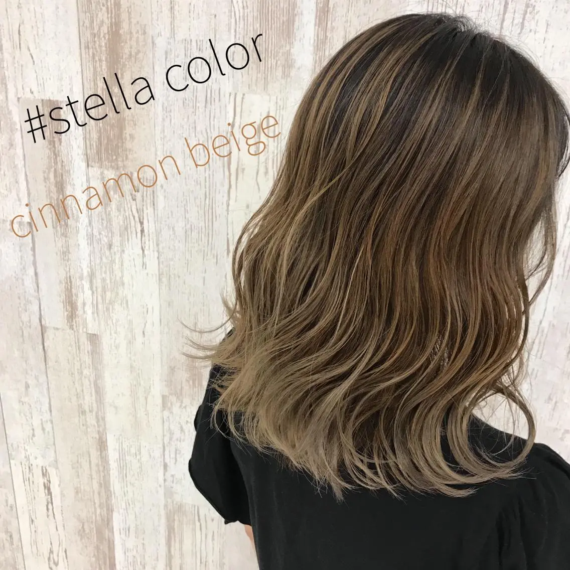 セミロング カラー バレイヤージュ ベージュカラー 外国人風カラー レイヤーカット カット ヘアカラー Oopsレイヤー 加藤澄都のヘアスタイル