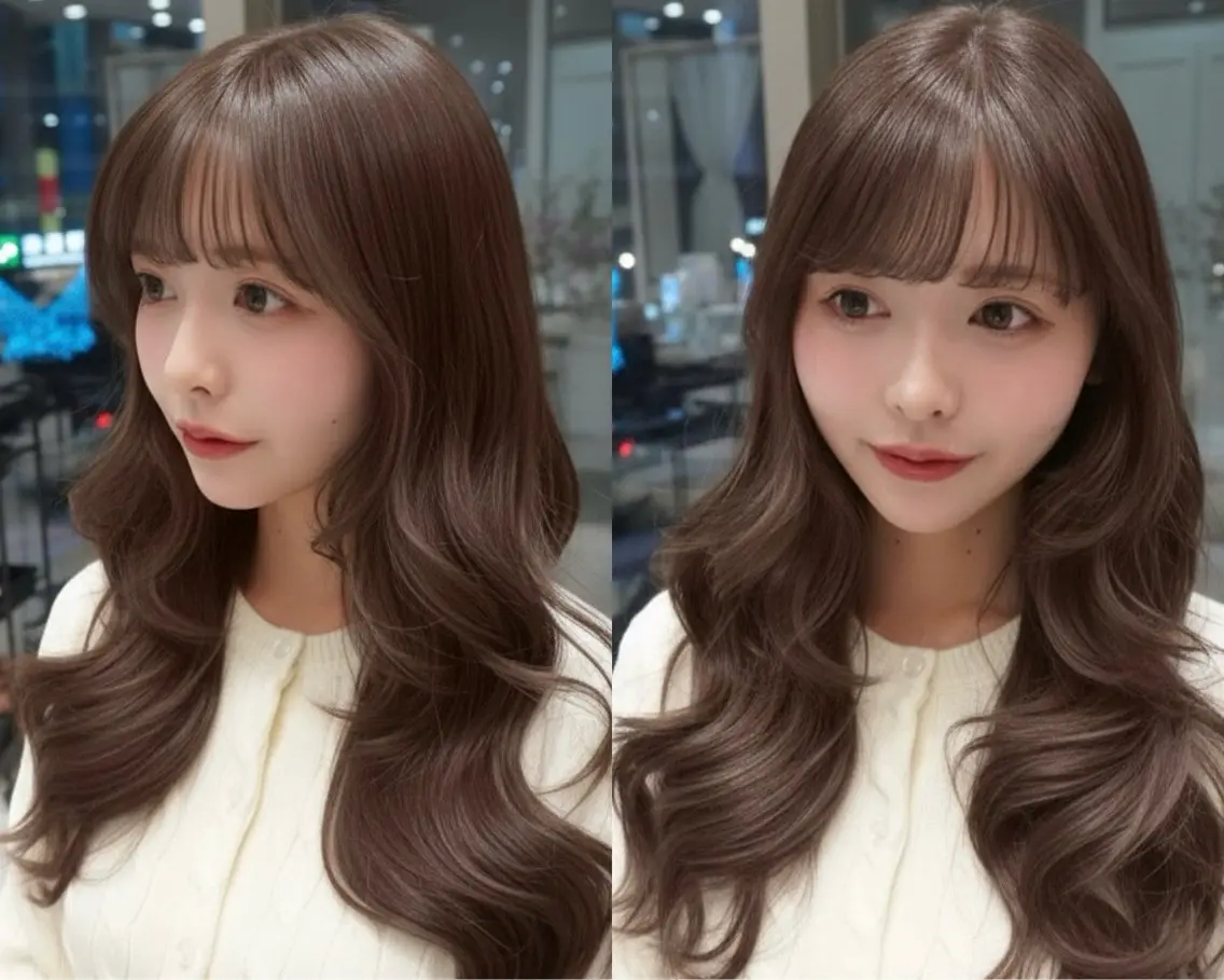 ロング カット ヘアカラー ♡大人カワイイ hair♡徳井はやとのヘアスタイル