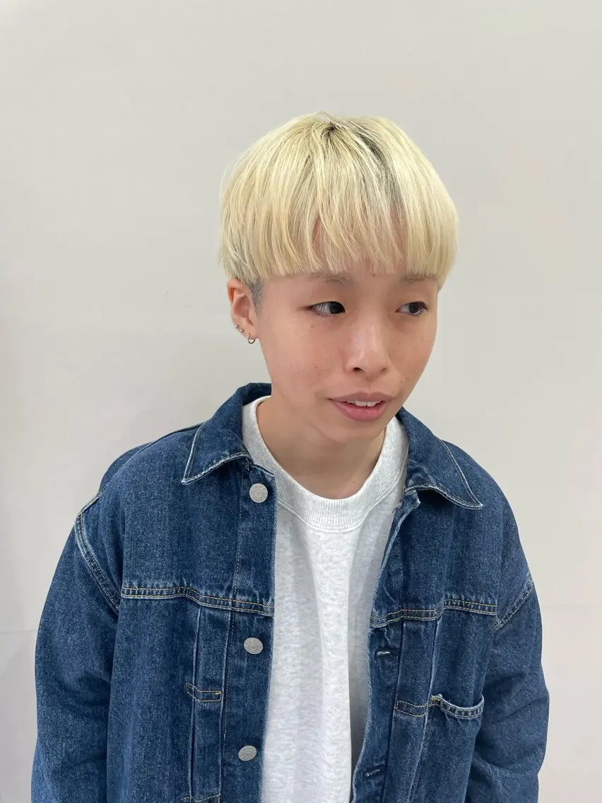 ミディアム カラー パーマ ヘアアレンジ メンズ マッシュ カット ヘアカラー トリートメント tatsumi/ボブ ウルフ/レイヤーのヘアスタイル