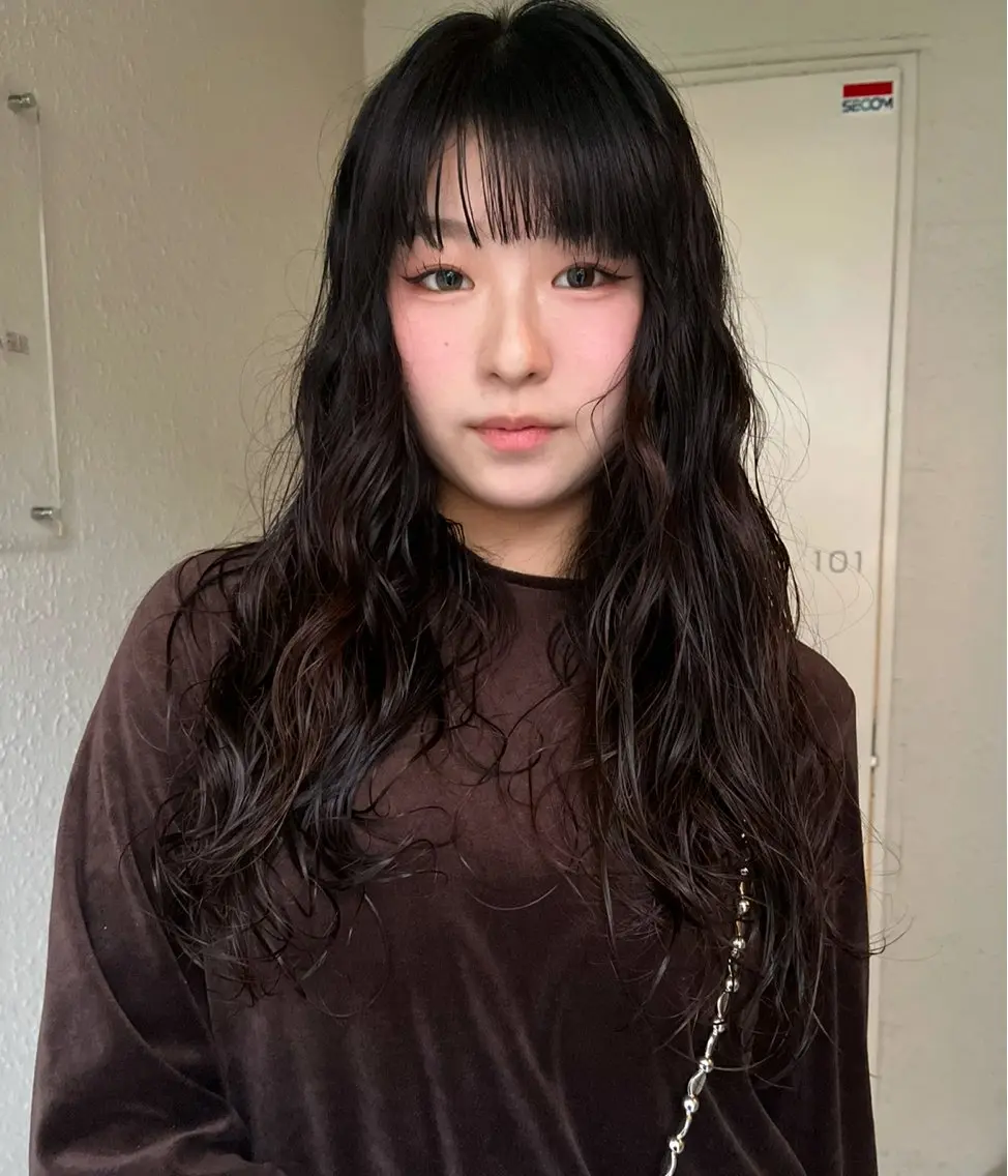【お得・安い🩵】(女性限定)カット+ニュアンスパーマ+シャンプートリートメント付き➡️6600の写真