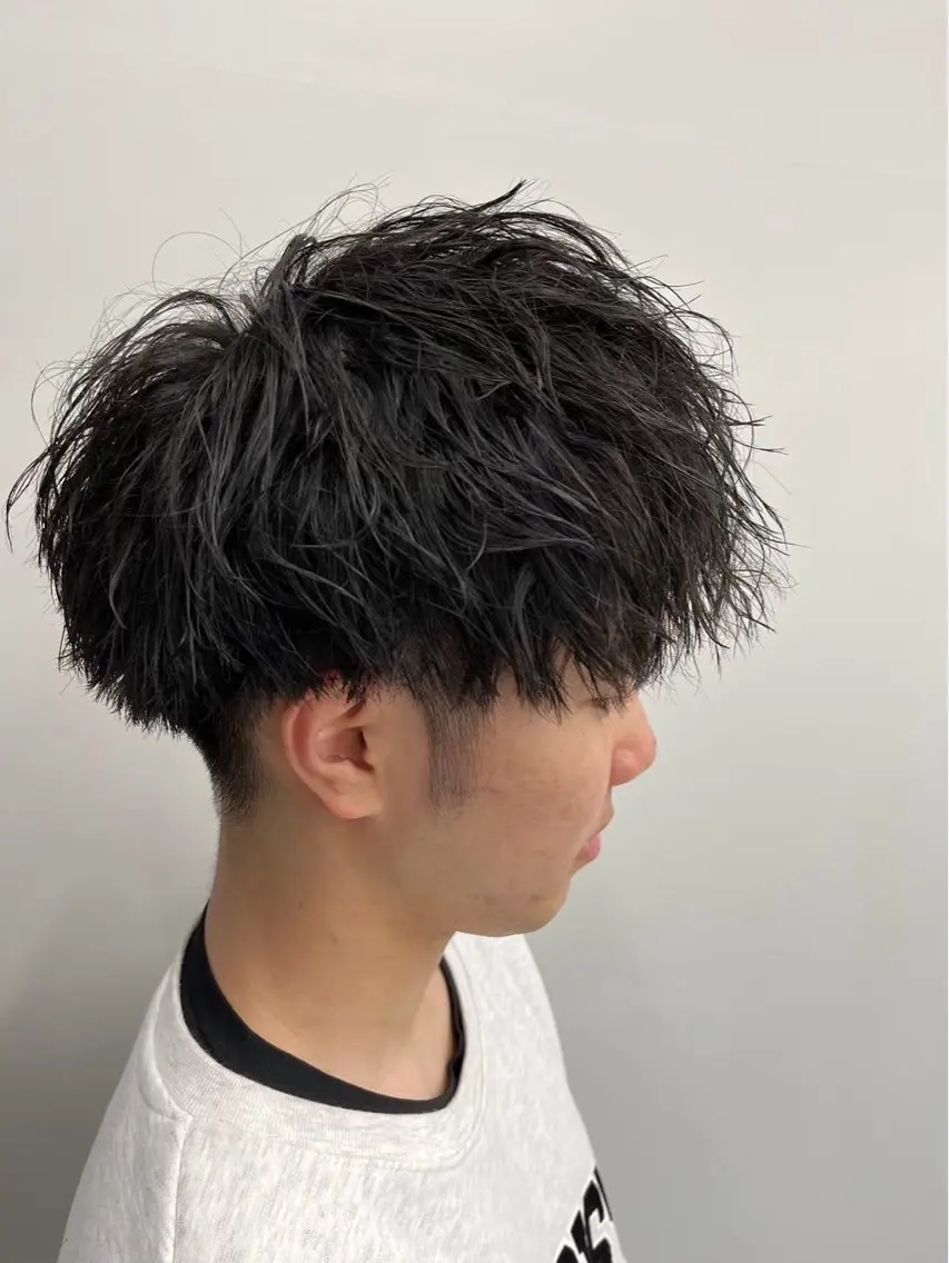 メンズカット+ツイストスパイラル/ツイストパーマの写真