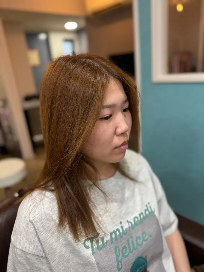 ロング カラー アッシュ 樋口 まさみのヘアスタイル