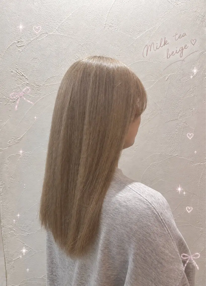 ミディアム カラー ヘアカラー ハイトーン/ 高崎/八木風歌のヘアスタイル
