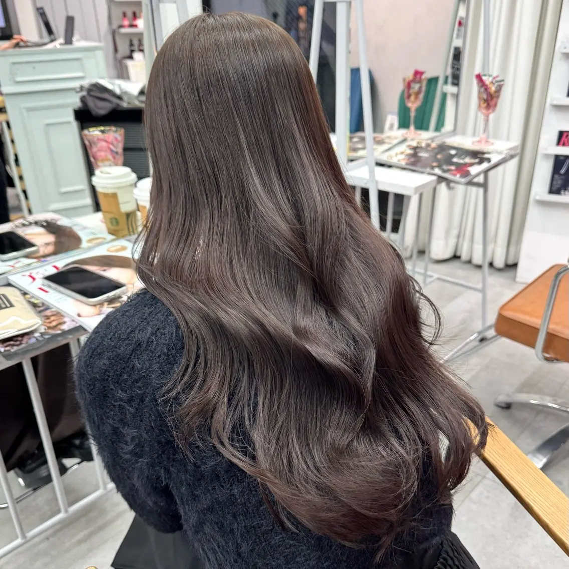 ロング カラー ヘアアレンジ ヘアカラー ブリーチなしカラー /新百合ヶ丘/安形翔のヘアスタイル