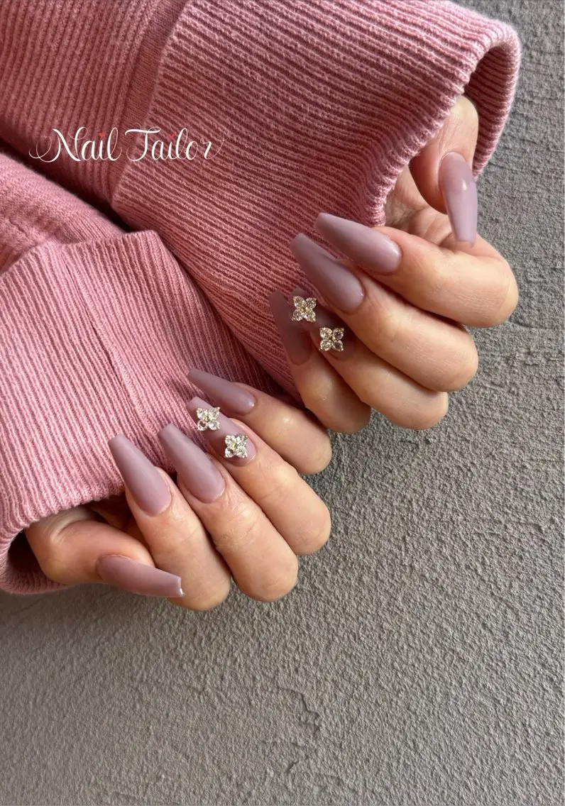 ネイル 長さ出し ロングネイル おそろいネイル マットネイル ハンドネイル NailTailor ネイルテイラーのネイルデザイン