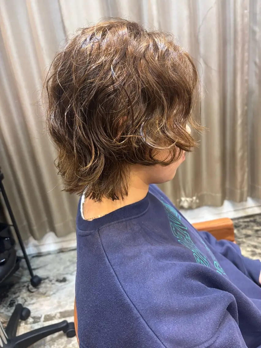 ミディアム ミディアムパーマ ma koのヘアスタイル