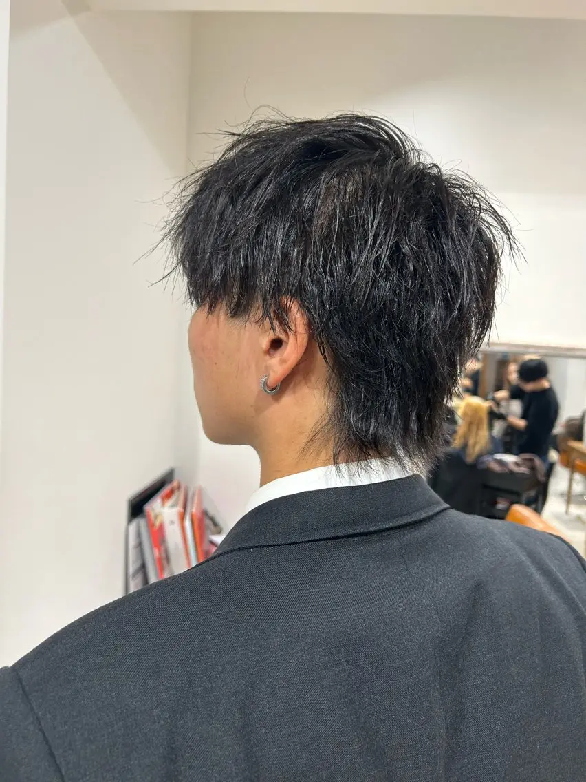 ショート ヘアアレンジ メンズ カット 山﨑 燦人のヘアスタイル